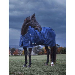 Weatherbeeta ComFiTec Prelim Turnout 220 g Decke Marineblauer Struktur-Plaid