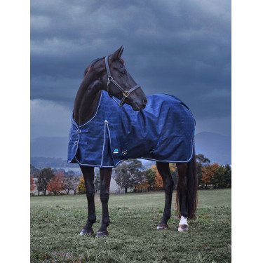 Weatherbeeta ComFiTec Prelim Turnout 220 g Decke Marineblauer Struktur-Plaid