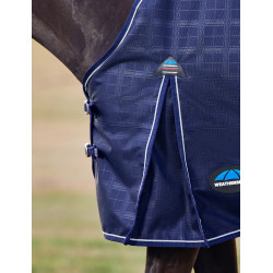 Weatherbeeta ComFiTec Prelim Turnout 220 g Decke Marineblauer Struktur-Plaid