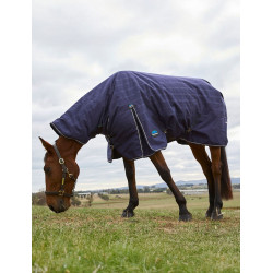 Weatherbeeta ComFiTec Prelim Turnout Combo 220 g Decke Marineblauer Struktur-Plaid