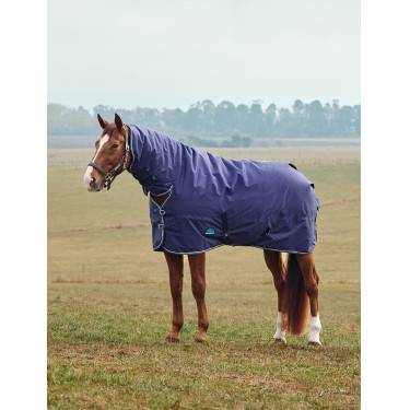 Weatherbeeta ComFiTec Tyro Turnout 50 g Kombi-Decke mit Halsteil Marine / Anthrazit Weatherbeeta ComFiTec Tyro Turnout 50 g Kombi-Decke mit Halsteil Marine / Anthrazit