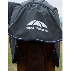 Weatherbeeta ComFiTec Ultra Turnout 220 g Decke mit abnehmbarem Halsteil Holzkohle Grau