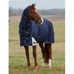 Weatherbeeta ComFiTec Ultra Turnout 220 g Decke mit abnehmbarem Halsteil Marine Marineblau