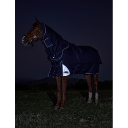 Weatherbeeta ComFiTec Ultra Turnout 220 g Decke mit abnehmbarem Halsteil Marine Marineblau