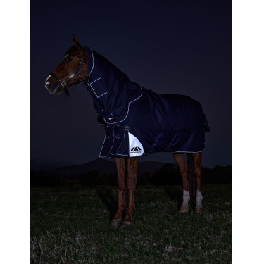 Weatherbeeta ComFiTec Ultra Turnout 220 g Decke mit abnehmbarem Halsteil Marine Marineblau