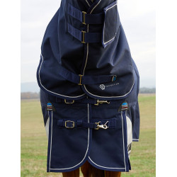Weatherbeeta ComFiTec Ultra Turnout 220 g Decke mit abnehmbarem Halsteil Marine Marineblau