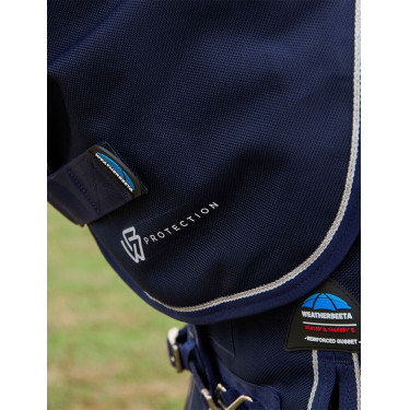 Weatherbeeta ComFiTec Ultra Turnout 220 g Decke mit abnehmbarem Halsteil Marine Marineblau