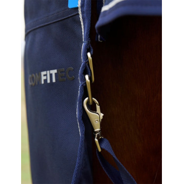 Weatherbeeta ComFiTec Ultra Turnout 220 g Decke mit abnehmbarem Halsteil Marine Marineblau