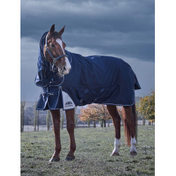 Weatherbeeta ComFiTec Ultra Turnout 220 g Decke mit abnehmbarem Halsteil Marine Marineblau