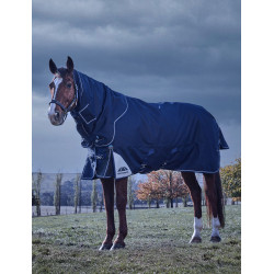 Weatherbeeta ComFiTec Ultra Turnout 220 g Decke mit abnehmbarem Halsteil Marine Marineblau