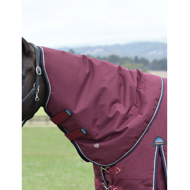 Halsdecke WeatherBeeta ComFiTec Essential Turnout 220 g Burgund / Marine Halsdecke WeatherBeeta ComFiTec Essential Turnout 220 g Burgund / Marine
