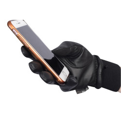 Wasserdichte Dublin-Handschuhe mit Thinsulate Schwarz Wasserdichte Dublin-Handschuhe mit Thinsulate Schwarz