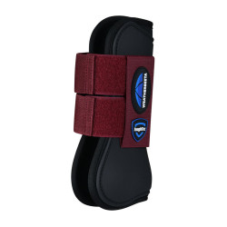 Weatherbeeta Tough-Tec Prime Open Gamaschen Schwarz / Burgunder