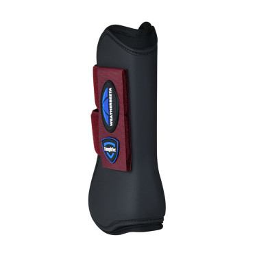 Weatherbeeta Tough-Tec Prime Open Gamaschen Schwarz / Burgunder