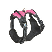 WeatherBeeta Anti-Zug-Geschirr für Hunde, verstellbar Schwarz / Rosa WeatherBeeta Anti-Zug-Geschirr für Hunde, verstellbar Schwarz / Rosa