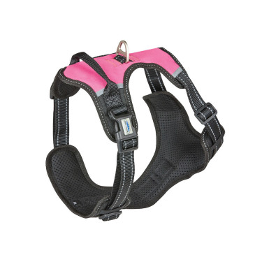 WeatherBeeta Anti-Zug-Geschirr für Hunde, verstellbar Schwarz / Rosa WeatherBeeta Anti-Zug-Geschirr für Hunde, verstellbar Schwarz / Rosa