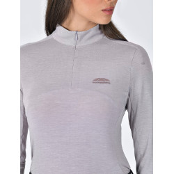 Damen-Langarm-Performance-Top aus Bambus von WeatherBeeta Braunierter Flieder Lila