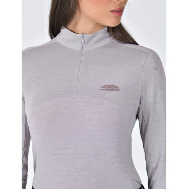 Damen-Langarm-Performance-Top aus Bambus von WeatherBeeta Braunierter Flieder Lila
