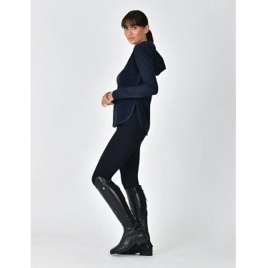 Damen-Hoodie WeatherBeeta London Layer mit langen Ärmeln Dunkelmarine meliert Damen-Hoodie WeatherBeeta London Layer mit langen Ärmeln Dunkelmarine meliert