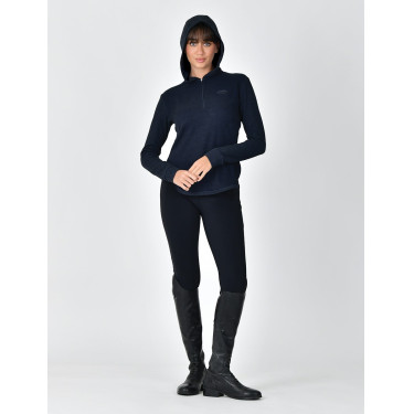 Damen-Hoodie WeatherBeeta London Layer mit langen Ärmeln Dunkelmarine meliert Damen-Hoodie WeatherBeeta London Layer mit langen Ärmeln Dunkelmarine meliert