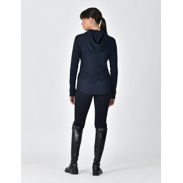 Damen-Hoodie WeatherBeeta London Layer mit langen Ärmeln Dunkelmarine meliert Damen-Hoodie WeatherBeeta London Layer mit langen Ärmeln Dunkelmarine meliert