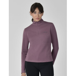 Weatherbeeta Damen-Langarmshirt 1/2-Zip Kupfer Malvenwein Weatherbeeta Damen-Langarmshirt 1/2-Zip Kupfer Malvenwein