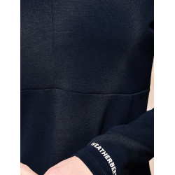 Weatherbeeta Damen-Langarmshirt 1/2-Zip Kupfer Marine Marineblau