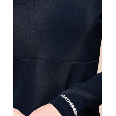 Weatherbeeta Damen-Langarmshirt 1/2-Zip Kupfer Marine Marineblau