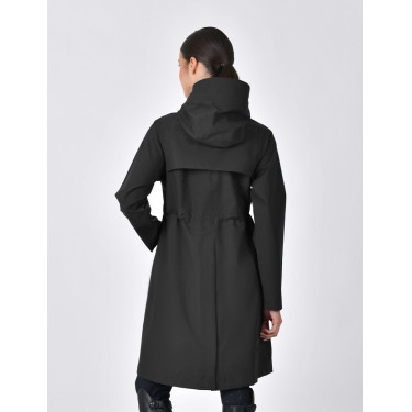 Langer wasserdichter Mantel Dublin Schwarz Langer wasserdichter Mantel Dublin Schwarz