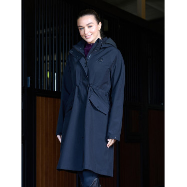 Langer wasserdichter Mantel Dublin Schwarz Langer wasserdichter Mantel Dublin Schwarz