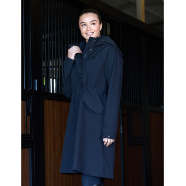 Langer wasserdichter Mantel Dublin Schwarz Langer wasserdichter Mantel Dublin Schwarz