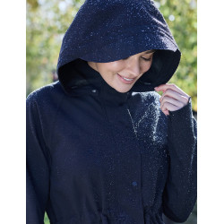 Langer wasserdichter Mantel Dublin Schwarz Langer wasserdichter Mantel Dublin Schwarz