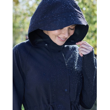 Langer wasserdichter Mantel Dublin Schwarz Langer wasserdichter Mantel Dublin Schwarz