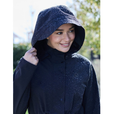 Langer wasserdichter Mantel Dublin Schwarz Langer wasserdichter Mantel Dublin Schwarz