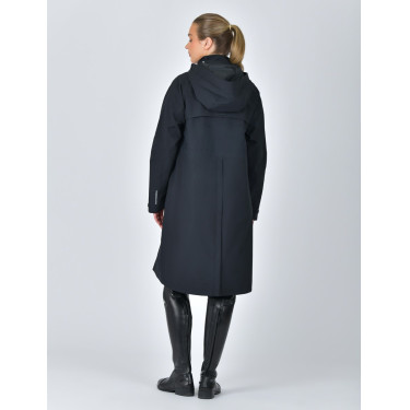 Langer wasserdichter WeatherBeeta-Mantel Schwarz Langer wasserdichter WeatherBeeta-Mantel Schwarz