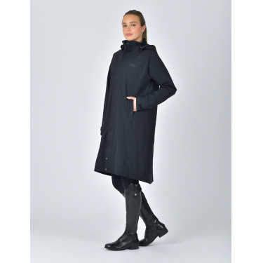 Langer wasserdichter WeatherBeeta-Mantel Schwarz Langer wasserdichter WeatherBeeta-Mantel Schwarz