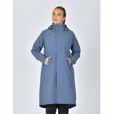 Langer wasserdichter WeatherBeeta-Mantel Schieferblau