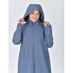 Langer wasserdichter WeatherBeeta-Mantel Schieferblau