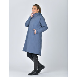 Langer wasserdichter WeatherBeeta-Mantel Schieferblau