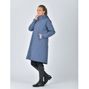 Langer wasserdichter WeatherBeeta-Mantel Schieferblau