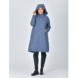 Langer wasserdichter WeatherBeeta-Mantel Schieferblau
