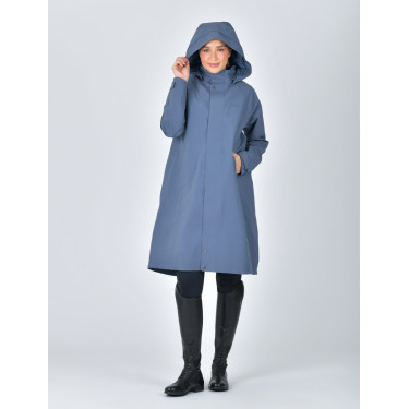 Langer wasserdichter WeatherBeeta-Mantel Schieferblau