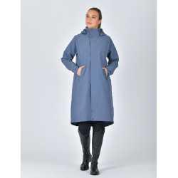 Langer wasserdichter WeatherBeeta-Mantel Schieferblau