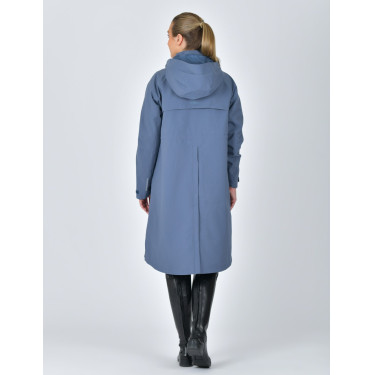 Langer wasserdichter WeatherBeeta-Mantel Schieferblau
