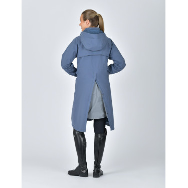 Langer wasserdichter WeatherBeeta-Mantel Schieferblau
