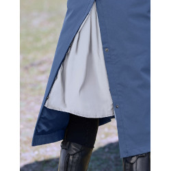 Langer wasserdichter WeatherBeeta-Mantel Schieferblau