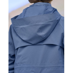 Langer wasserdichter WeatherBeeta-Mantel Schieferblau