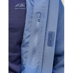 Langer wasserdichter WeatherBeeta-Mantel Schieferblau