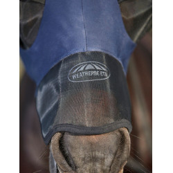 Weatherbeeta ComFiTec Luxe Bug Eye Saver Fliegenschutzmaske mit Ohren- und Nasenschutz Marine / Schwarz Blau