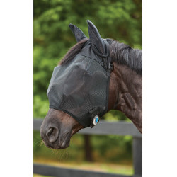 Weatherbeeta Deluxe Fliegenmaske mit Ohrenschutz Schwarz